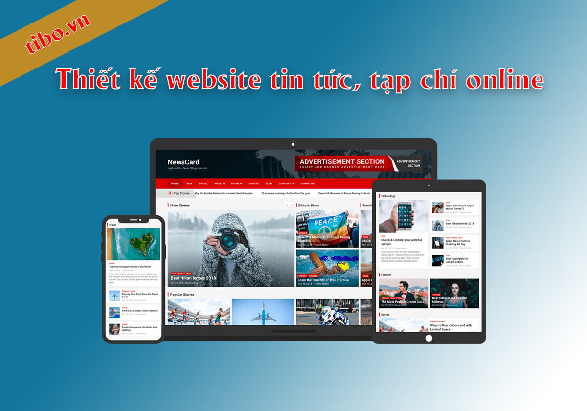 Thiết kế website tin tức và tạp chí online