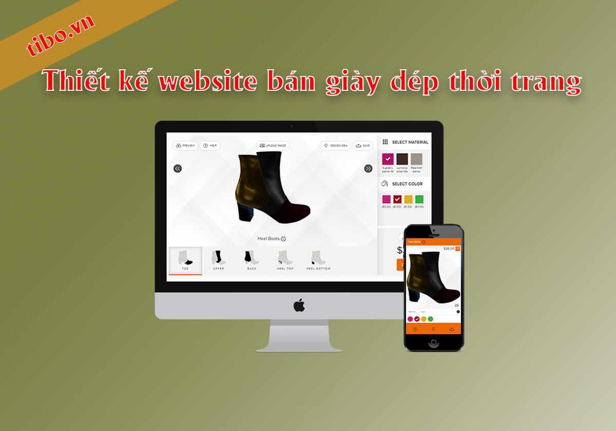 Thiết kế website bán giày dép