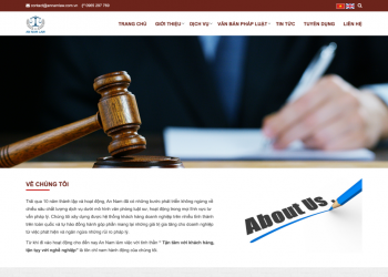 Thiết kế website công ty luật, văn phòng luật sư